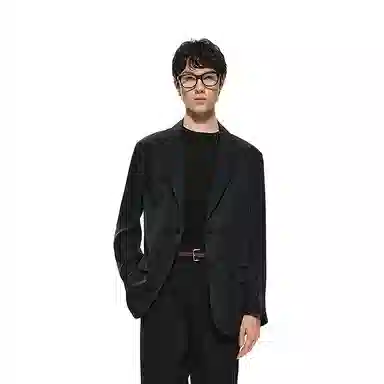 速写 压皱设计优雅商务休闲舒适西装 男款