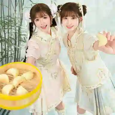 森女部落 原创新中式提花泡泡袖上衣衬衫 女款