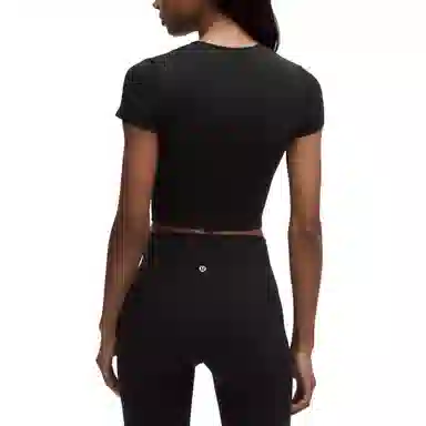 lululemon Modal-Silk Twist-Front Cropped T