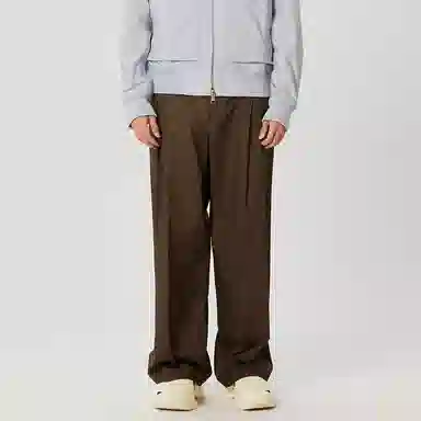 速写 纯色宽松阔腿西装休闲裤 男女同款