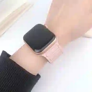 老佳 苹果适用 手表表带 硅胶材质 磁吸表带男女通用