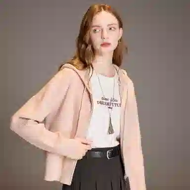 3COLOUR Miu Series Hoodie Cardigan