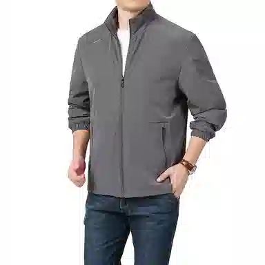 金盾 上衣立领长袖夹克外套 男款