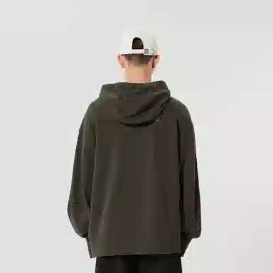 速写 图案印花套头连帽卫衣 男女同款