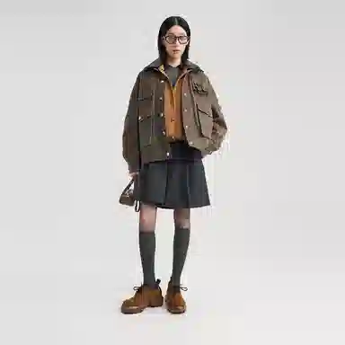 Lost in Echo Retro Cropped Jacket