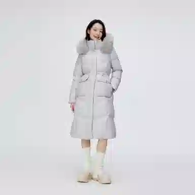 波司登 长款过膝时尚保暖收腰羽绒服 女款