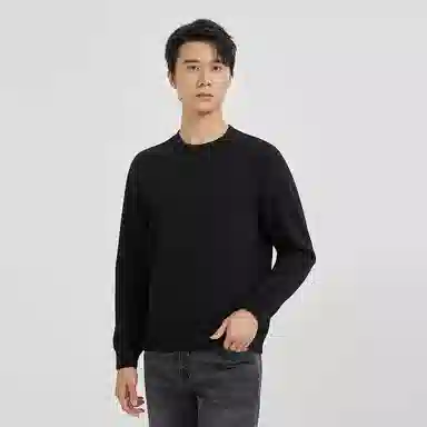 利郎 合身适中圆领长袖卫衣 男款