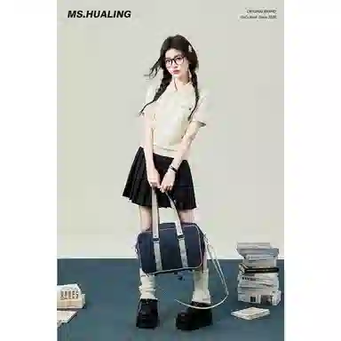 花铃太太 原创花铃学园短袖衬衫 女款