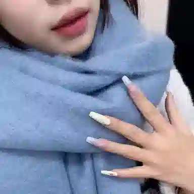 恩僾德 时尚简约流苏高颜值小众防寒保暖 聚酯纤维 绒线围巾 男女同款情侣款