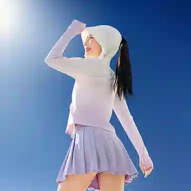 波司登 骄阳系列 夏季清爽弹力拉链轻盈时尚休闲短款显瘦 多色可选 透气凉感防晒服 女款