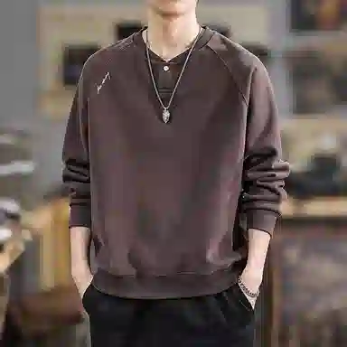 遨宇 高端美式复古经典休闲极简卫衣 男款