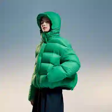 波司登 连帽纯色短款简约时尚羽绒服 女款