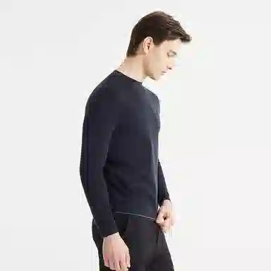 利郎 修身纯色保暖打底衫毛衣 男款