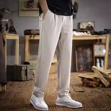 遨宇 美式复古经典简约潮流商务通勤极简风弹力运动百搭户外休闲裤 男款