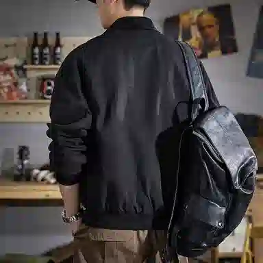 遨宇 美式复古经典休闲潮牌痞帅工装猎装极简风撞色户外百搭夹克外套 男款