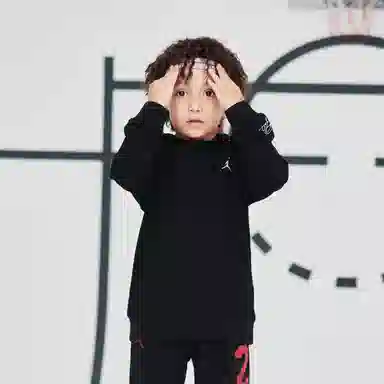Jordan Kids Hoodie Black
