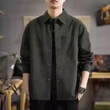 遨宇 时尚舒适休闲百搭长袖衬衫 男女同款