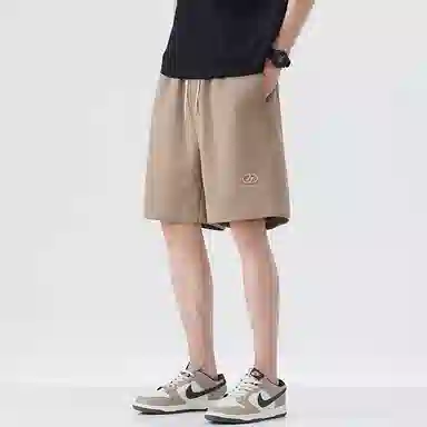 童先森 夏季薄款冰丝五分美式高街休闲短裤 男款