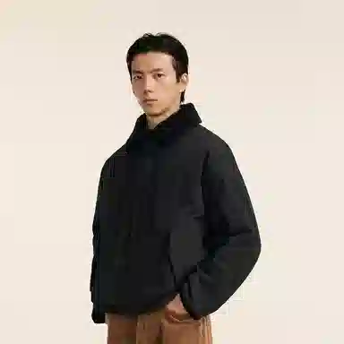 速写 翻领短款时尚休闲潮流宽松夹克外套 男款