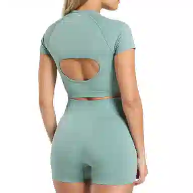 GYMSHARK Corset Seamless Crop Top