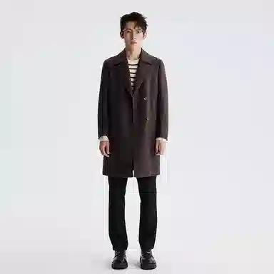 LESS IS MORE Double-Breasted Coat