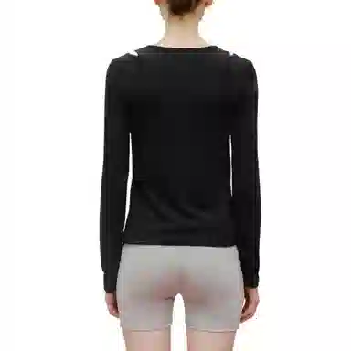 MARITHE FRANCOIS GIRBAUD LAYERED JERSEY LONG SLEEVE