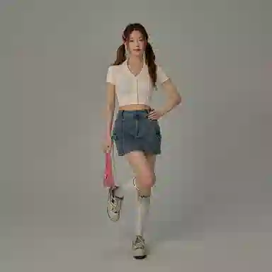 CHUU Cherry Bow Embroidery Cardigan