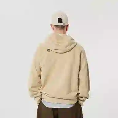 速写 图案印花套头连帽卫衣 男女同款