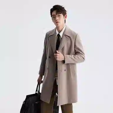 LESS IS MORE Double-Breasted Coat