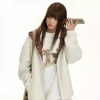 TGNS Vintage Reversible Plaid Hoodie