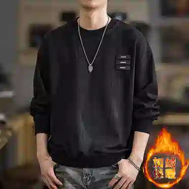 遨宇 美式复古休闲经典极简风圆领上衣潮牌设计感百搭户外卫衣 男款
