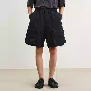 速写 宽松户外大口袋工装休闲短裤 男款