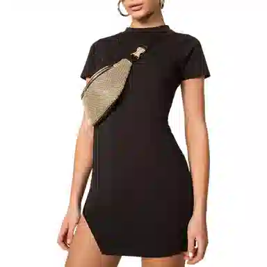 SUPERDOWN Destiny Slit Dress