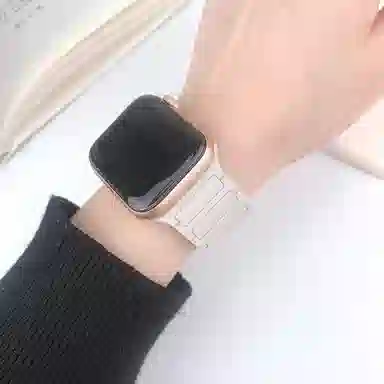 老佳 苹果适用 手表表带 硅胶材质 磁吸表带男女通用