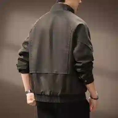 贵色 城市机能做旧潮牌高街痞帅休闲皮衣 男女同款