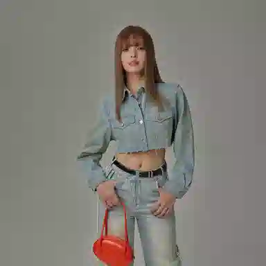 CHUU Denim Jacket Loose Fit Tie-Dye