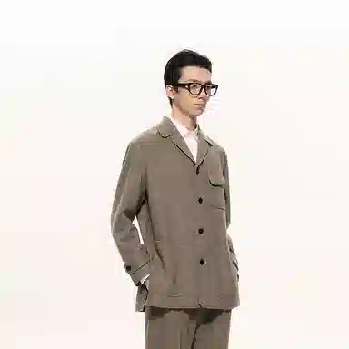 速写 休闲毛呢潮流西装 男款