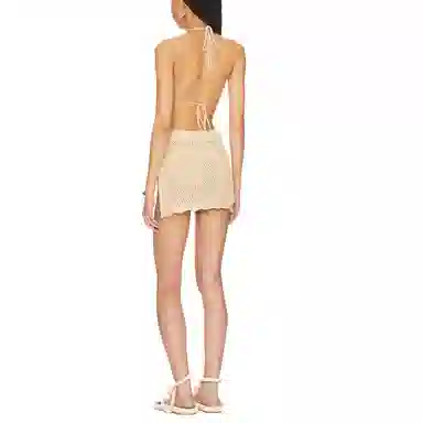 SUPERDOWN Monae crochet skirt set
