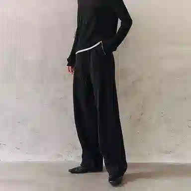 太平鸟 高腰香蕉保暖哈伦厚款休闲裤 女款