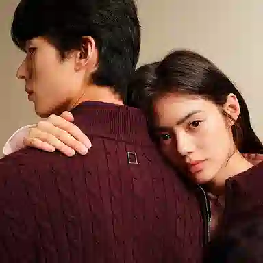 PEACEBIRD Classic Cable Half-Zip Sweater