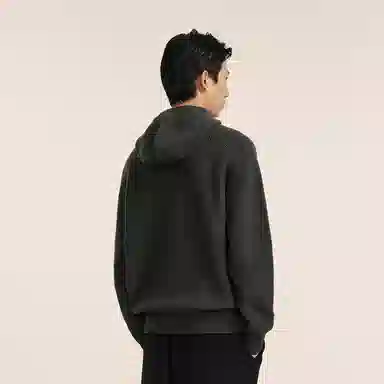 速写 连帽简约纯色通勤优雅时尚毛衣 男款