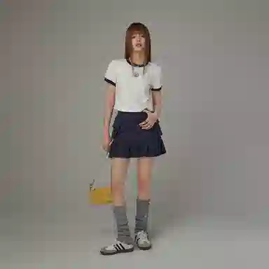 CHUU Elastic Waist Pleated Skirt 2024 Summer