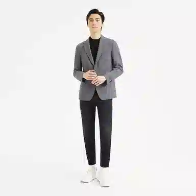 利郎 休闲百搭绵羊毛混纺商务西服简约通勤长袖西装 男款
