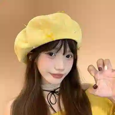 恩僾德 经典百搭 聚酯纤维 贝雷帽 男女同款情侣款