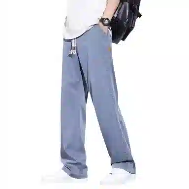 童先森 薄款直筒宽松潮牌阔腿长裤子休闲裤 男款