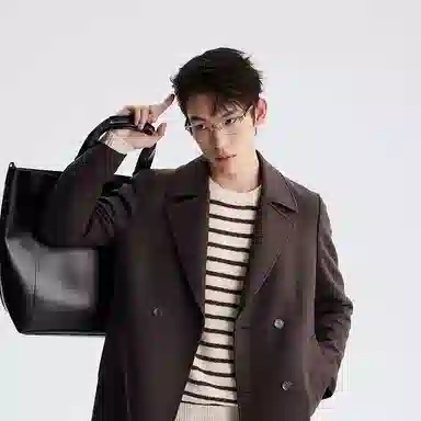 LESS IS MORE Double-Breasted Coat