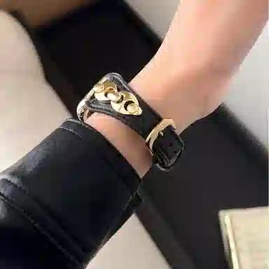 老佳 苹果适用 手表表带 牛皮材质 时尚百搭牛皮表带男女通用