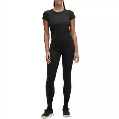 lululemon Swiftly Tech Short-Sleeve Shirt 2.0 Hip Length Glow Stripe T (Black)