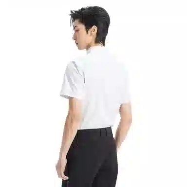 利郎 免烫易打理商务休闲纯色简约百搭莱赛尔夏季短袖衬衫 男款