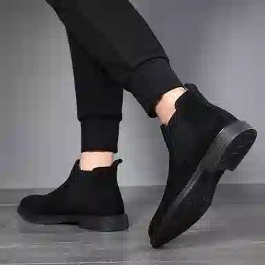 百伦韩 韩版简约小众舒适 切尔西靴 男款